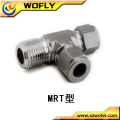 stainless steel Hexagon Head Code Equal shape male run tee tube fittings